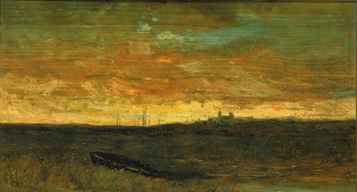 夕暮れの風景 作： Edward Mitchell Bannister