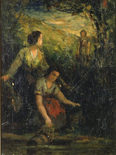 ザ・ドリンキング・プール（水を汲む3人の女性） 作： Edward Mitchell Bannister