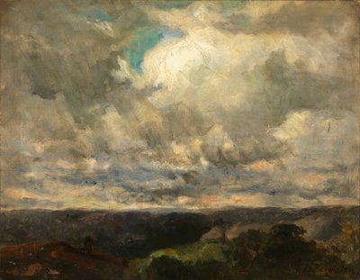 無題（風景、曇り空） 作： Edward Mitchell Bannister