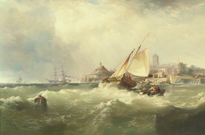 ニューキャッスル・オン・ザ・デラウェア 作： Edward Moran
