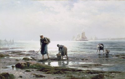 オイスターギャザラーズ、1883年 作： Edward Moran