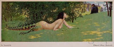 ルセルトラ（ハーフメス、ハーフグリーントカゲ）、1908 作： Edward Okun