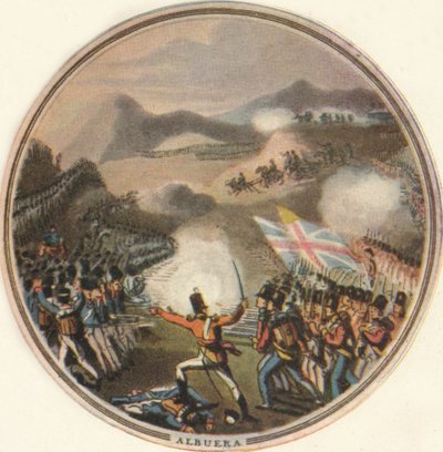 アルブエラの戦い、1815年、1910年 作： Edward Orme