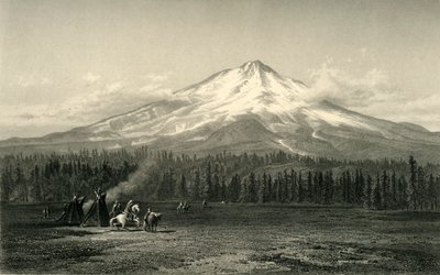 「シャスタ山」、1872年。 作： Edward Paxman Brandard