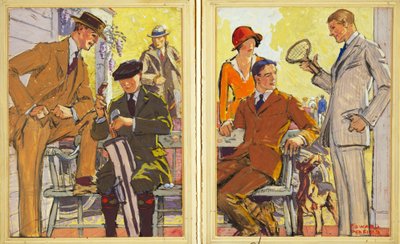 ハート、シャフナー、マルクスの服、パブの広告。 1900 作： Edward Penfield