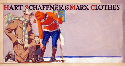 ハート、シャフナー、マルクスの服、パブの広告。 1900 作： Edward Penfield
