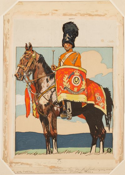 スコッツグレイの太鼓馬 作： Edward Penfield