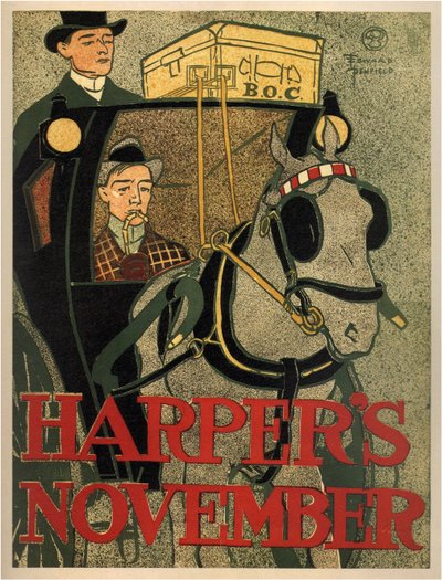 ハーパーズ1896年11月 作： Edward Penfield