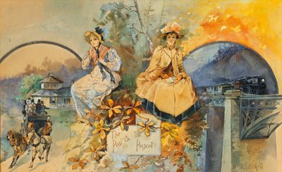 過去と現在、 作： Edward Percy Moran