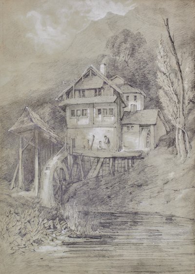 水車のある風景 作： Edward Pretty
