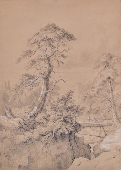 木橋のある風景 作： Edward Pretty