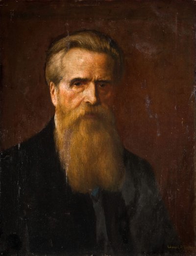 芸術家の自画像の肖像、1906年。 作： Edward R Taylor