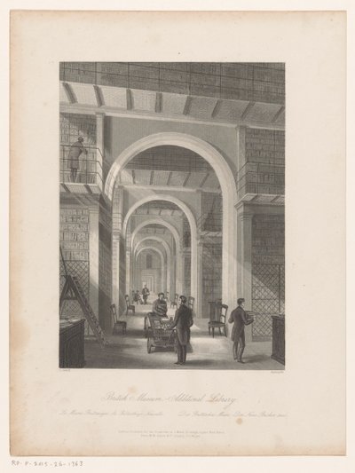 大英博物館図書館 大英博物館 - 追加図書館 (オブジェクトのタイトル) 作： Edward Radclyffe