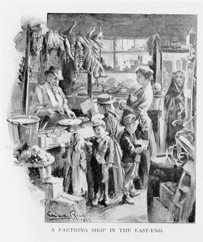 イーストエンドのファーシングショップ、1902 作： Edward Read