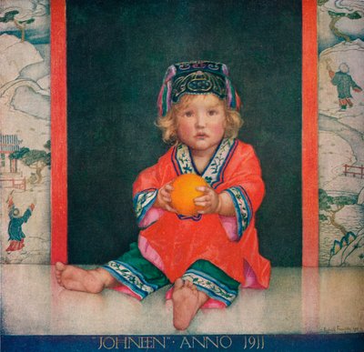 ジョンノーブル夫妻の息子、ジョニーン、1911年、1919年 作： Edward Reginald Frampton