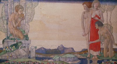 パンの声 (キャンバスに油彩) 作： Edward Reginald Frampton