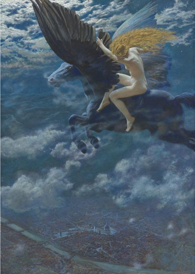 ドリームアイディルAヴァルキリーc。 1902 作： Edward Robert Hughes