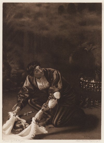 Il Pecorone: Day IX, Novel I, The Master Thief (litho) 作： Edward Robert Hughes