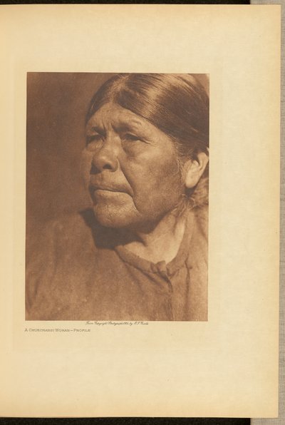 チュクチャンシの女性 - プロフィール 作： Edward S. Curtis