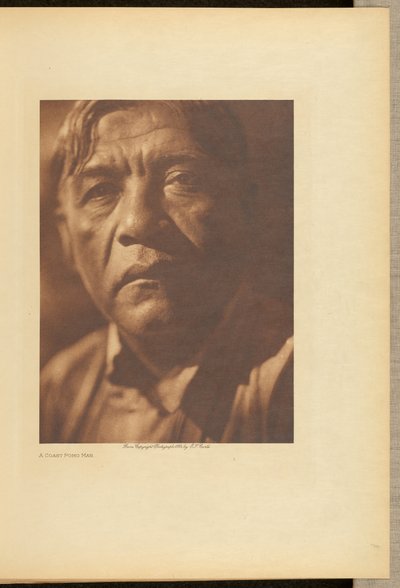 コースト・ポモの男 作： Edward S. Curtis