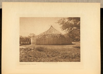 セレモニアル・ハウス - ウィチタ 作： Edward S. Curtis