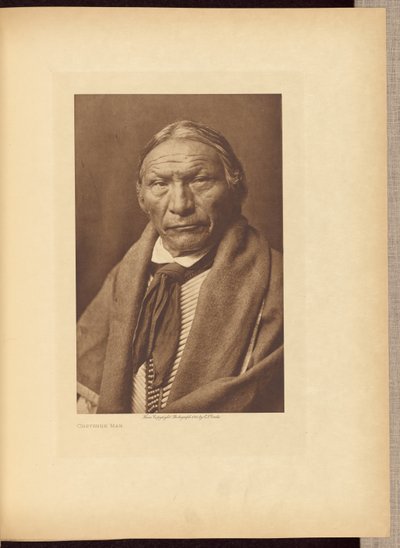 シャイアンの男 作： Edward S. Curtis