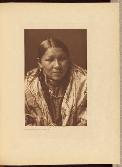 シャイアン・ヤング・ウーマン 作： Edward S. Curtis