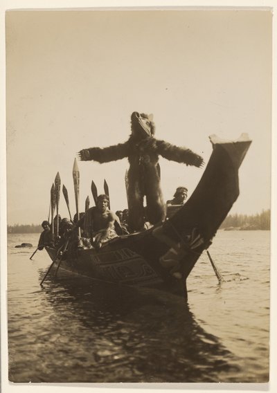 [ワケットの娘の手を乞う使者たち] 作： Edward S. Curtis