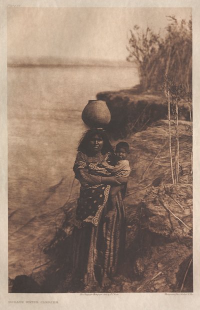 ポートフォリオII、プレート58：モハベ水運搬船 作： Edward S. Curtis