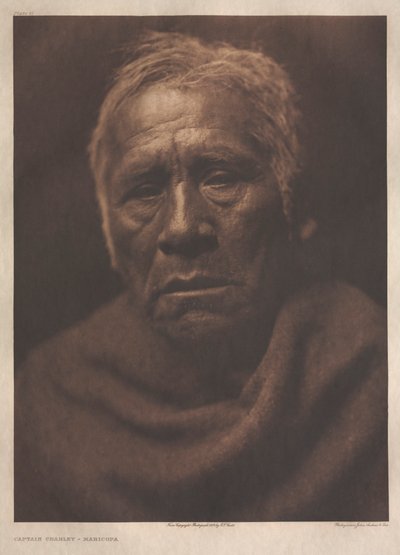 ポートフォリオII、プレート71キャプテン・チャーリー - マリコパ 作： Edward S. Curtis