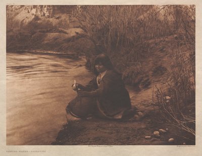 ポートフォリオ II 75：水を得る-ハヴァスパイ 作： Edward S. Curtis