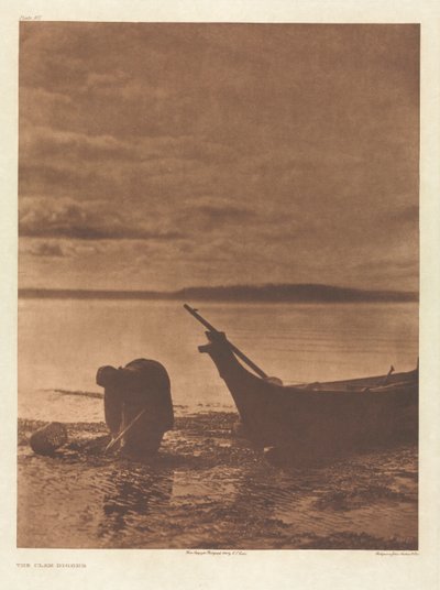 ポートフォリオIX、プレート317：クラムディガー 作： Edward S. Curtis