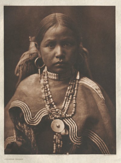 ポートフォリオ I, Plate 22: ジカリラの乙女 作： Edward S. Curtis