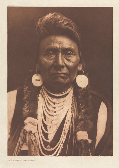 ポートフォリオVIII、プレート256チーフ・ジョセフ - ネズ・ペルセ 作： Edward S. Curtis