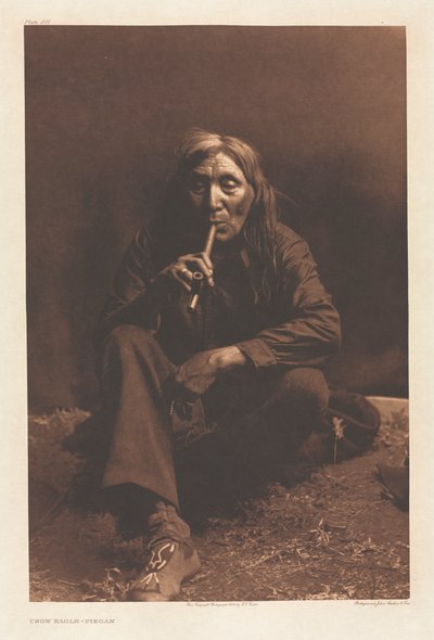 ポートフォリオ VI、プレート 201: カラス イーグル--ピーガン 作： Edward S. Curtis