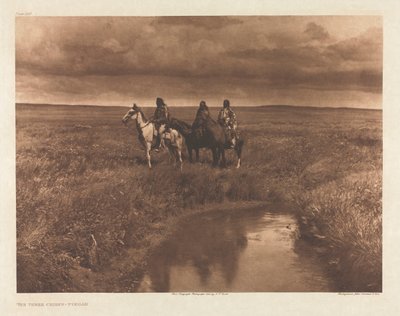 ポートフォリオ VI、プレート 209: The Three Chiefs - Piegan 作： Edward S. Curtis