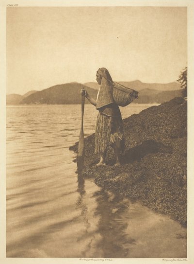 海苔採り 作： Edward S. Curtis
