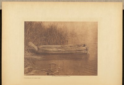 バルサ・オン・クリアレイク 作： Edward S. Curtis