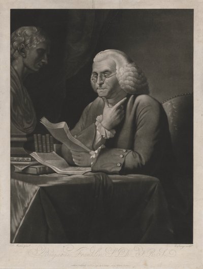 ベンジャミンフランクリン、1793年。 作： Edward Savage