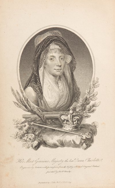 シャーロット女王 (c.1806-10) 作： Edward Scriven