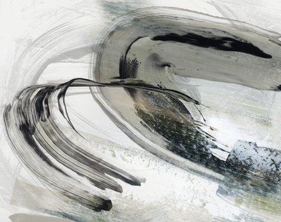 流動的なグレーの動き 作： 