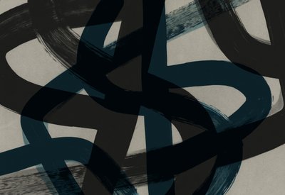 絡み合う青い線 作： Edward Selkirk