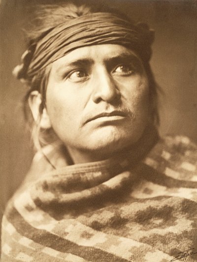 砂漠の酋長、ナバホ 作： Edward Sheriff Curtis