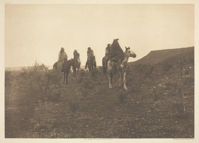 砂漠のローバー - アパッチ、1903 年。 作： Edward Sheriff Curtis