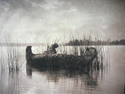ラッシュギャザラー、モンタナ州 (白黒写真) 作： Edward Sheriff Curtis