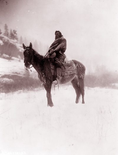冬の斥候 アプサロケ 作： Edward Sheriff Curtis