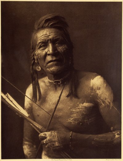 2 つのレギンス、Apsaroke は、1848 年頃に行いました。 二面馬。 作： Edward Sheriff Curtis