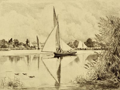 ブレ：ロクサムロード、1880年頃（エッチング） 作： Edward Slocombe