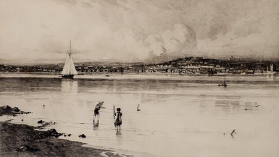 テイポートのブローティ・フェリー（エッチング） 作： Edward Smith Hodgson
