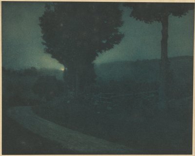 谷への道-月の出 作： Edward Steichen